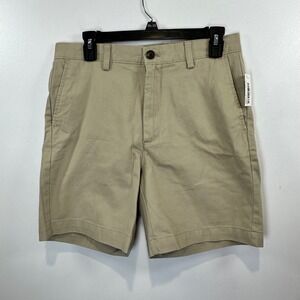 Amazon Essentials Classic Fit‎ Chino Shorts Casual Khaki Beige 30W